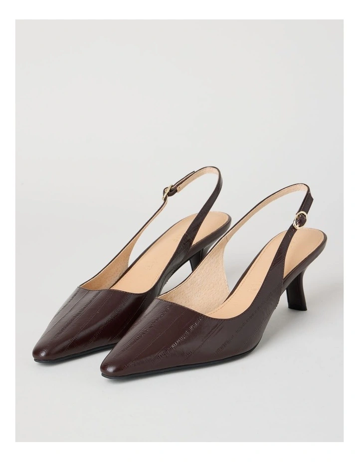 Stephanie Heeled Shoes in Plum image 3