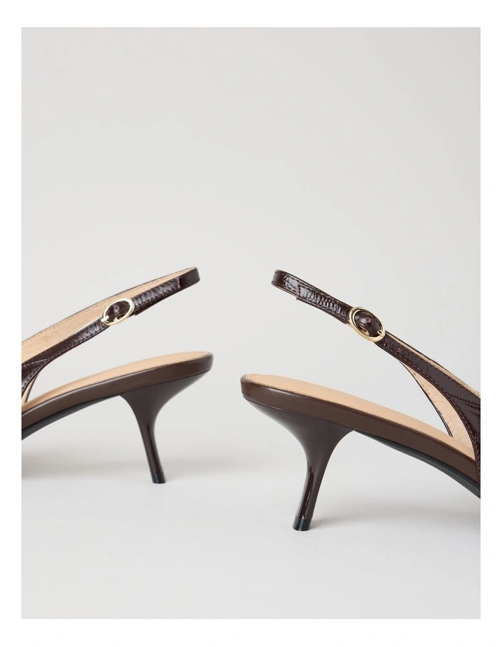 Stephanie Heeled Shoes in Plum image 6