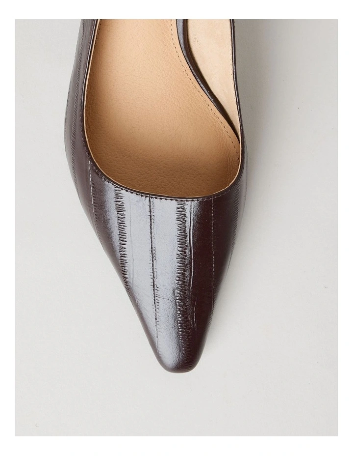 Stephanie Heeled Shoes in Plum image 7