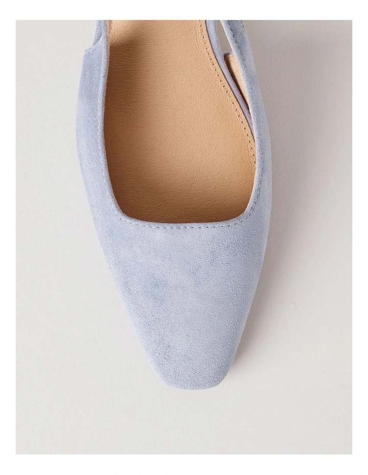 Selmar Heeled Shoes in Blue Suede image 6