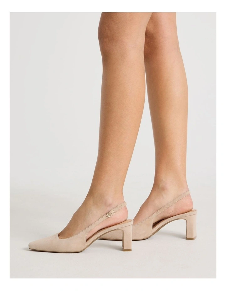 Selmar Heeled Shoes in Sand Suede image 2