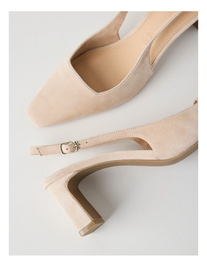 Selmar Heeled Shoes in Sand Suede image 6