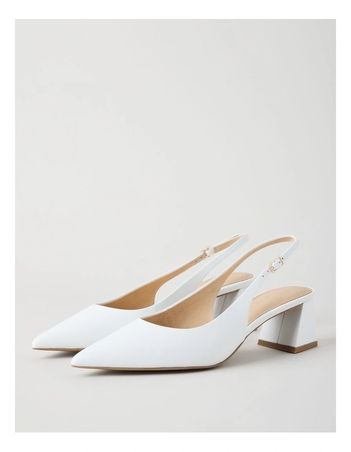 Rachael Heeled Shoes in White image 4