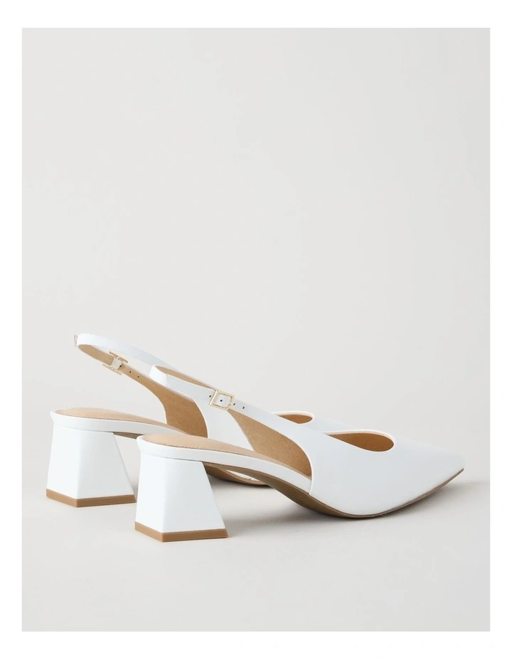 Rachael Heeled Shoes in White image 5