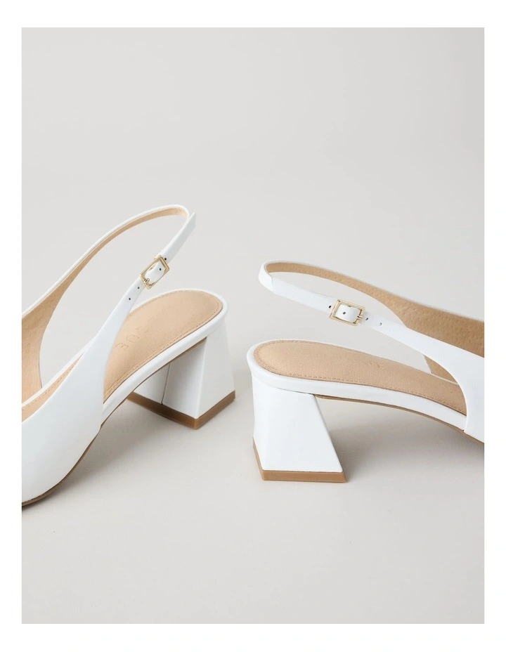 Rachael Heeled Shoes in White image 7