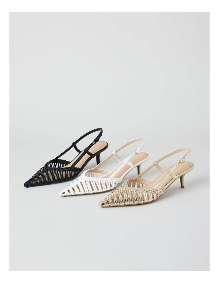Christine Heeled Shoes in Gold image 7