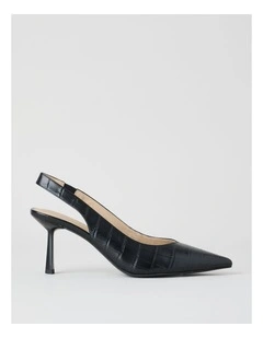 Marika Heeled Shoes in Black Croc