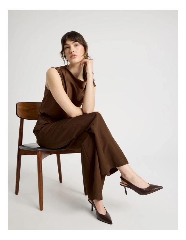 Marika Heeled Shoes in Chocolate Croc image 2