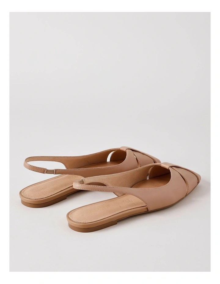 Chrissy Flat Shoes in Latte image 2