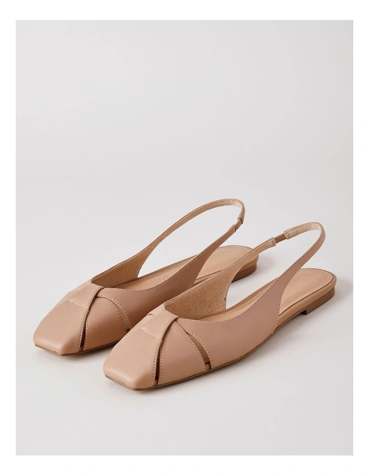 Chrissy Flat Shoes in Latte image 3