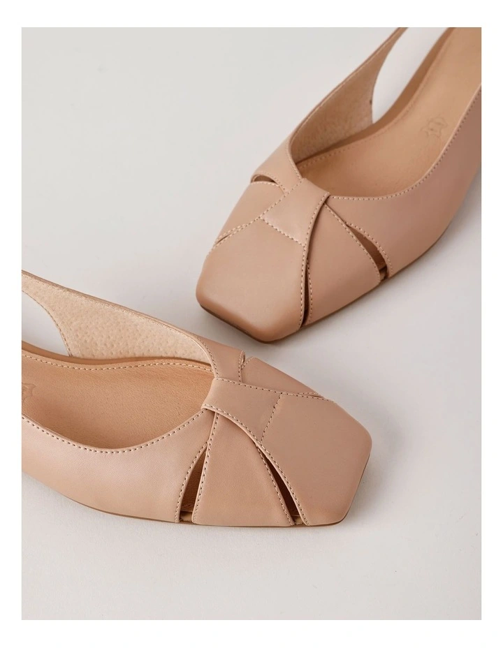 Chrissy Flat Shoes in Latte image 4