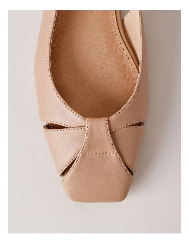 Chrissy Flat Shoes in Latte image 5