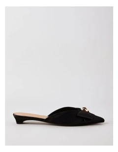 Parker Sandal in Black Satin