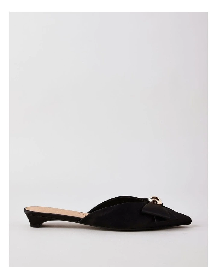 Parker Sandal in Black Satin image 1