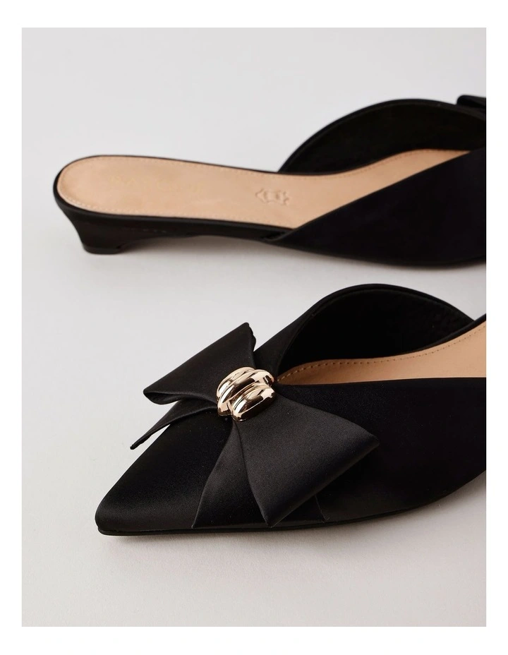 Parker Sandal in Black Satin image 3
