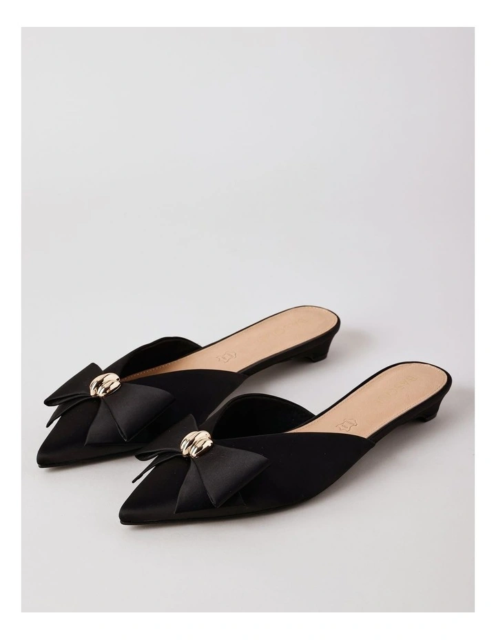 Parker Sandal in Black Satin image 4