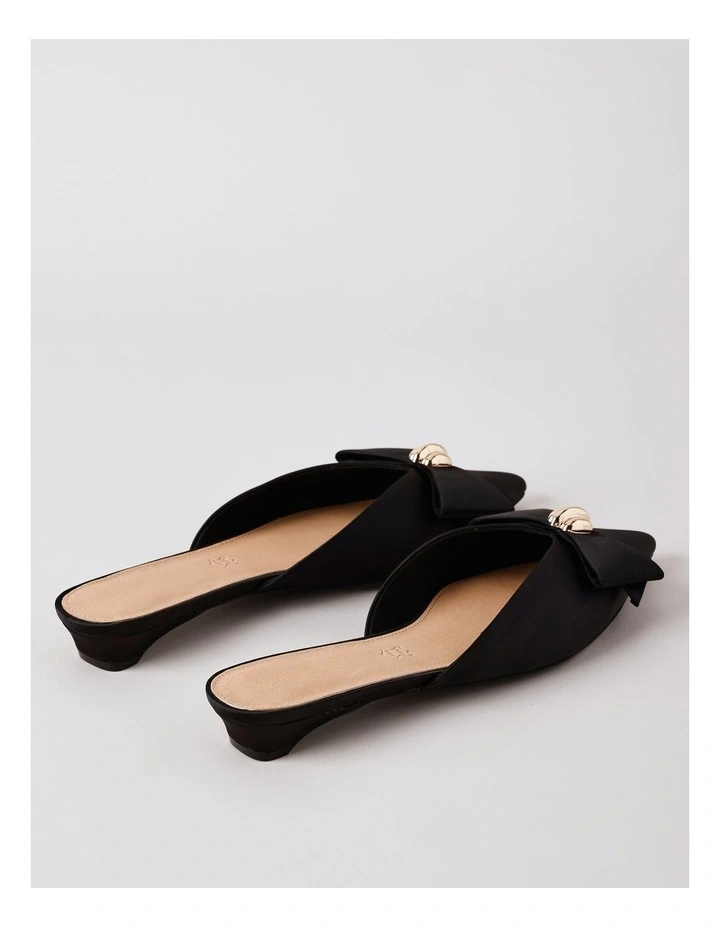 Parker Sandal in Black Satin image 5