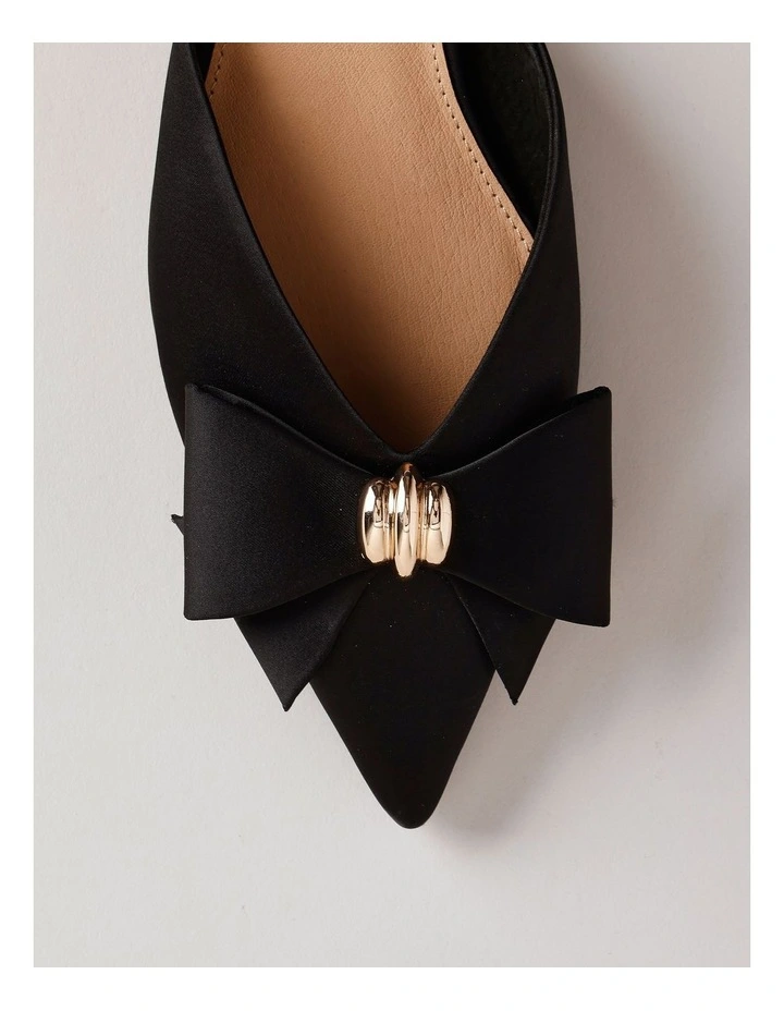 Parker Sandal in Black Satin image 6