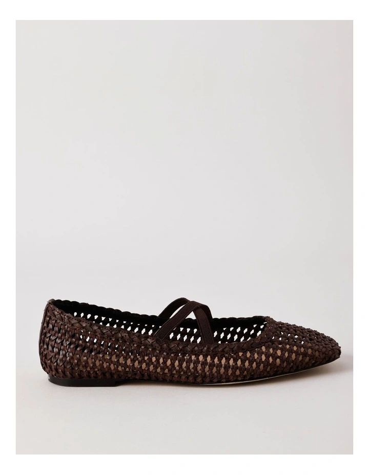 Naomi Flat Shoes in Chocolate image 1