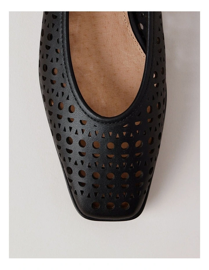Marissa Flat Shoes in Black Leather image 6