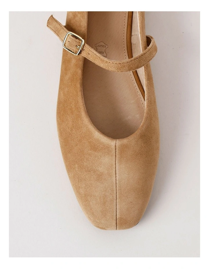 Shay Flat Shoes in Dark Taupe Suede image 6