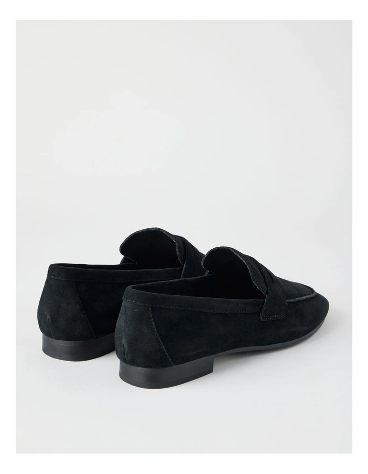 Dove Flat Shoes in Black Suede image 3