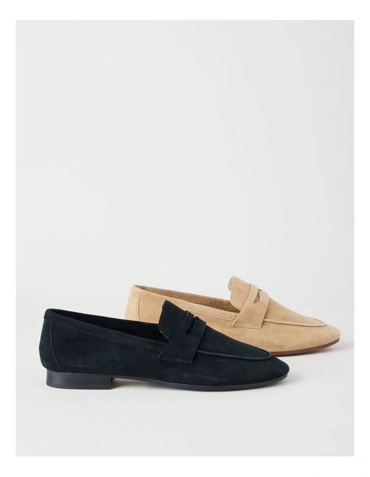 Dove Flat Shoes in Black Suede image 6