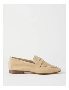 Dove Flat Shoes in Black Suede