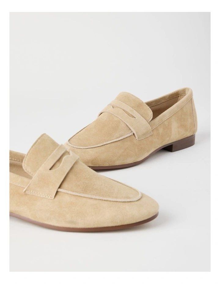 Dove Flat Shoes in Black Suede image 4