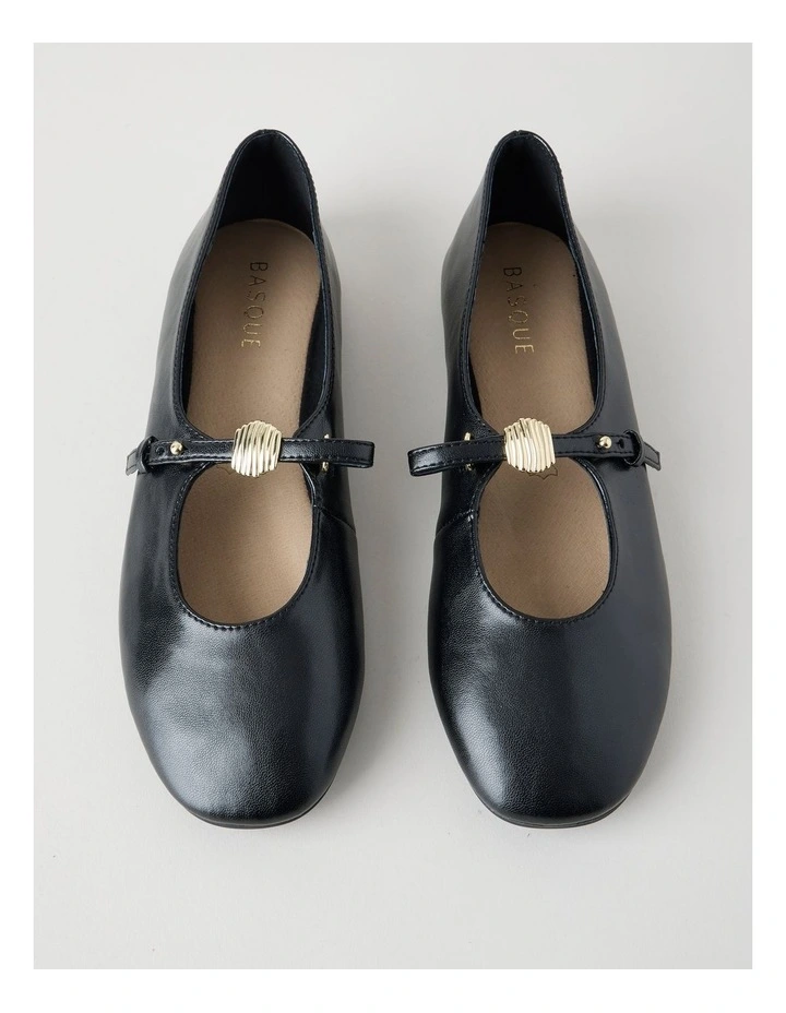 Kasey Flat Shoes in Black image 3