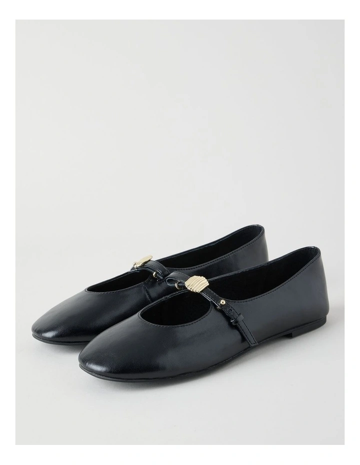 Kasey Flat Shoes in Black image 4