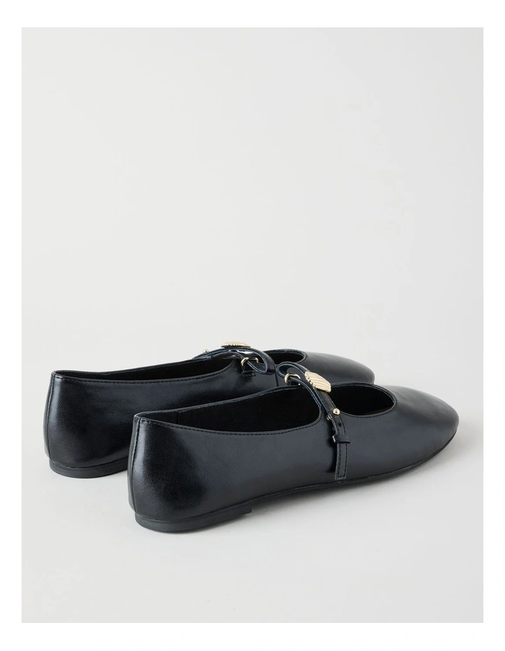 Kasey Flat Shoes in Black image 5