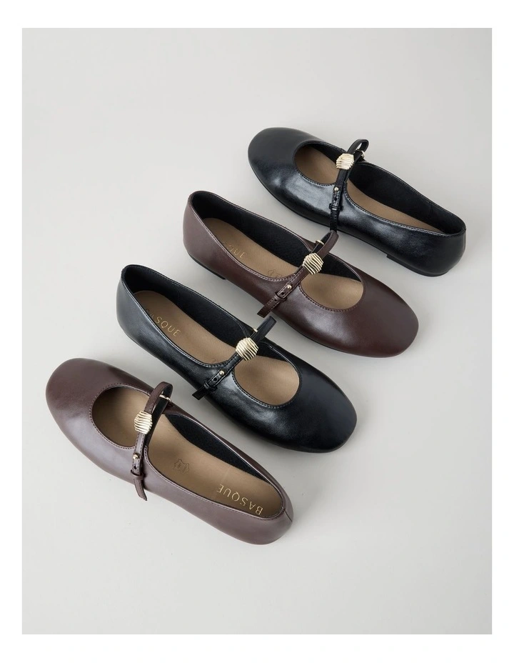 Kasey Flat Shoes in Black image 7