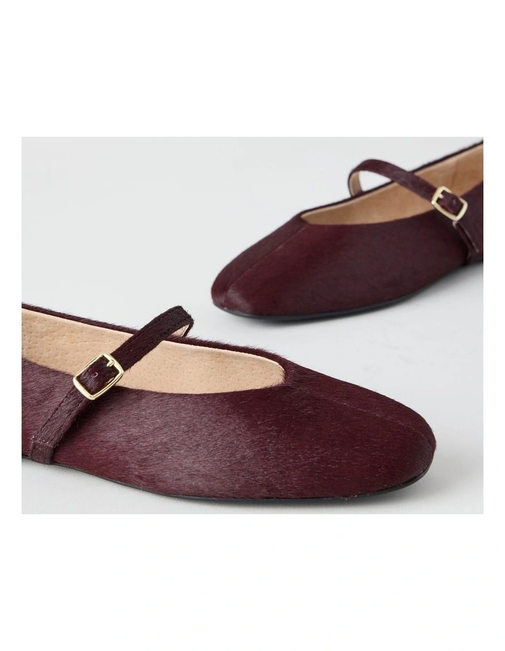 Shay Flat Shoes in Plum image 2