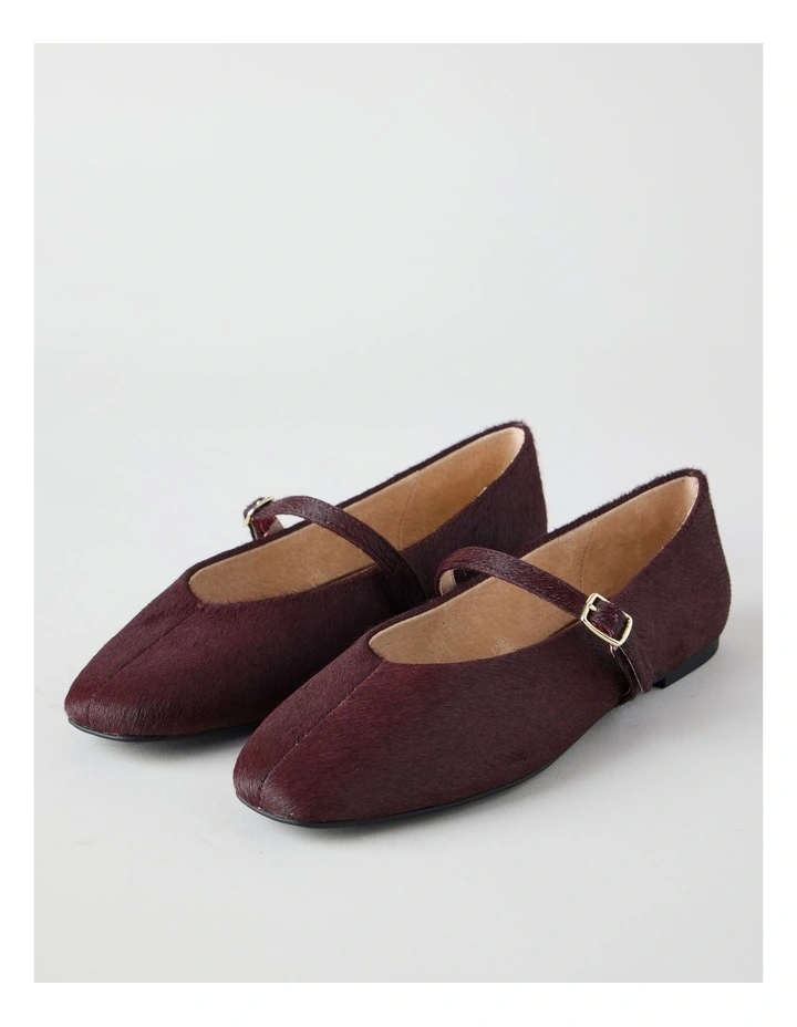 Shay Flat Shoes in Plum image 4
