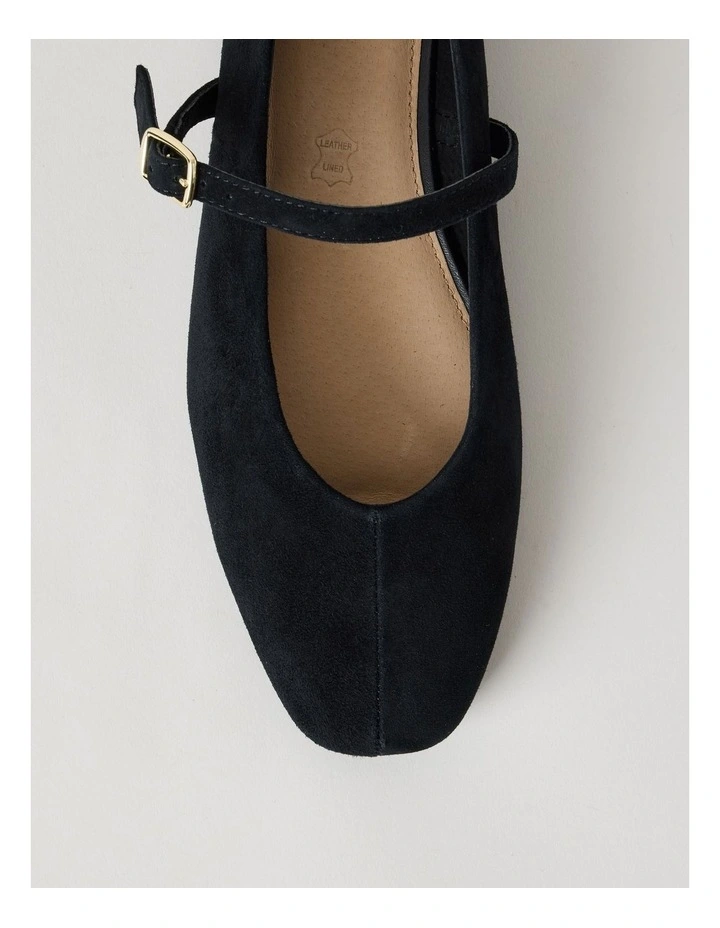 Shay Flat Shoes in Black Suede image 6