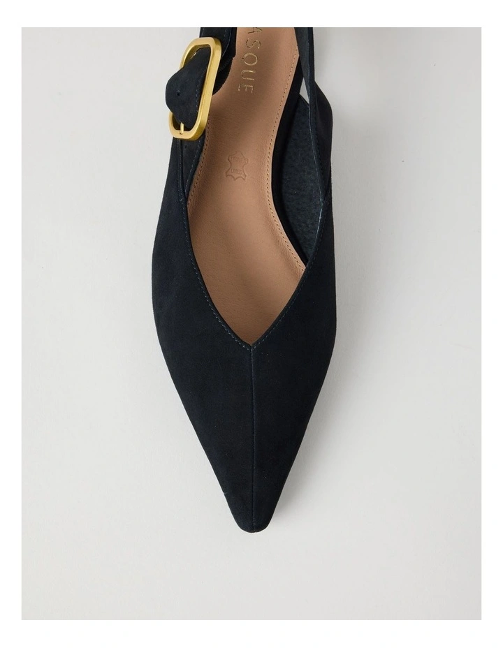 Sophie Flat Shoes in Black Suede image 5
