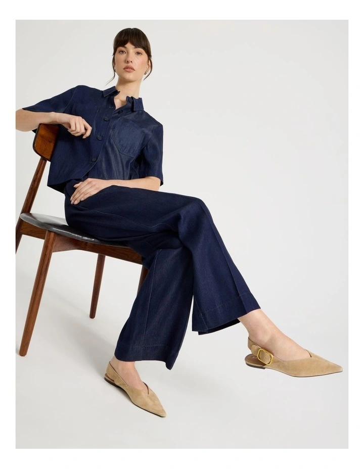 Sophie Flat Shoes in Sand Suede image 4