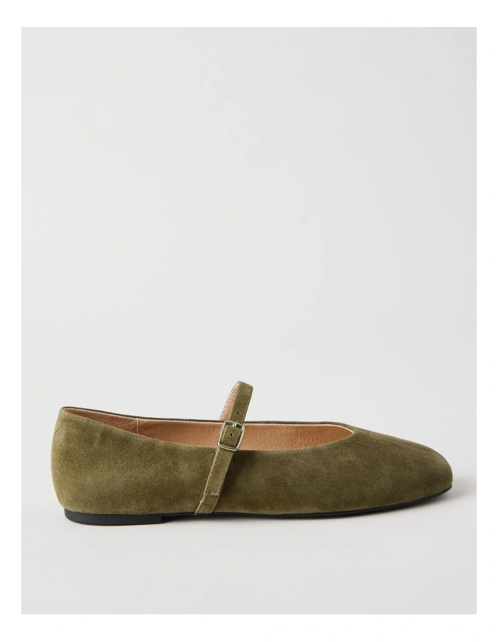 Shay Flat Shoes in Green image 1