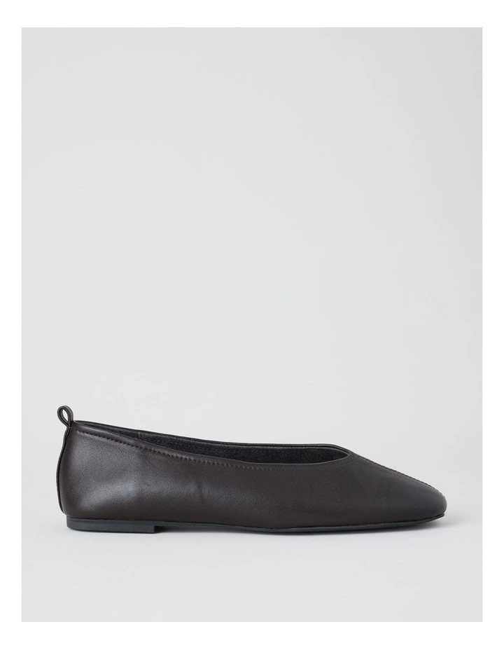 Erin Flat Shoes in Chocolate image 1