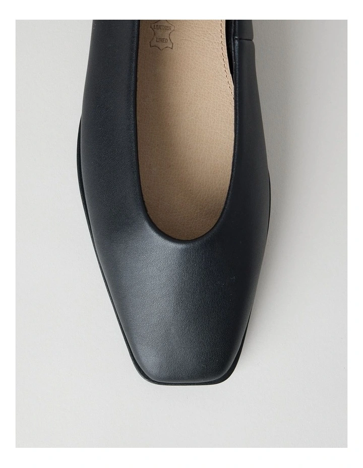 Miranda Flat Shoes in Black Smooth image 5