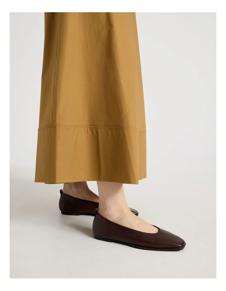 Miranda Flat Shoes in Chocolate image 2