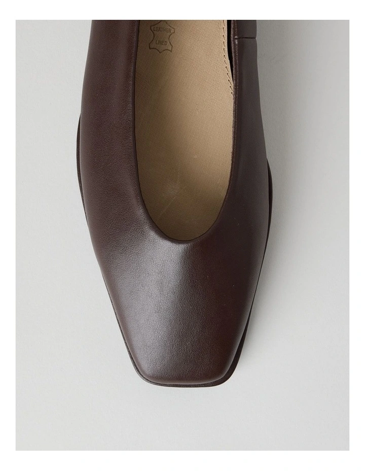 Miranda Flat Shoes in Chocolate image 6