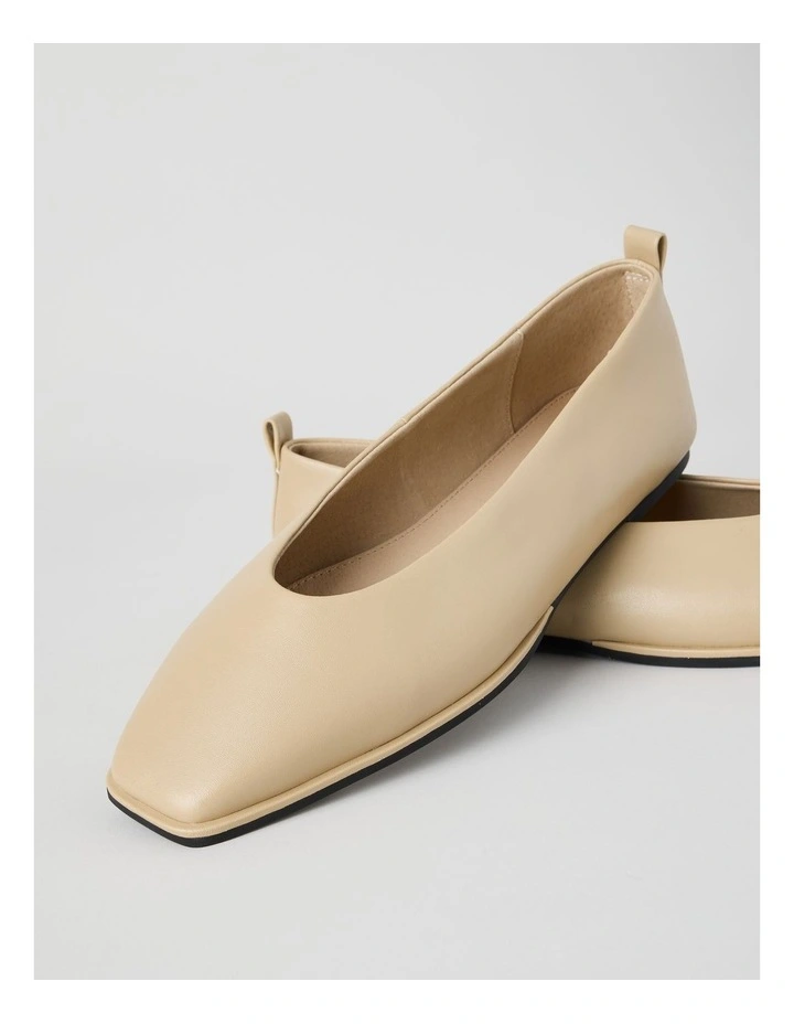 Miranda Flat Shoes in Ecru image 2