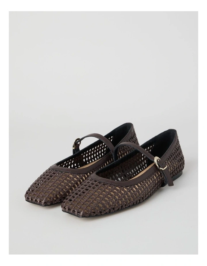 Nicole Flat Shoes in Chocolate image 2