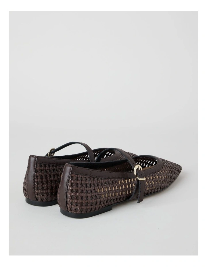 Nicole Flat Shoes in Chocolate image 4
