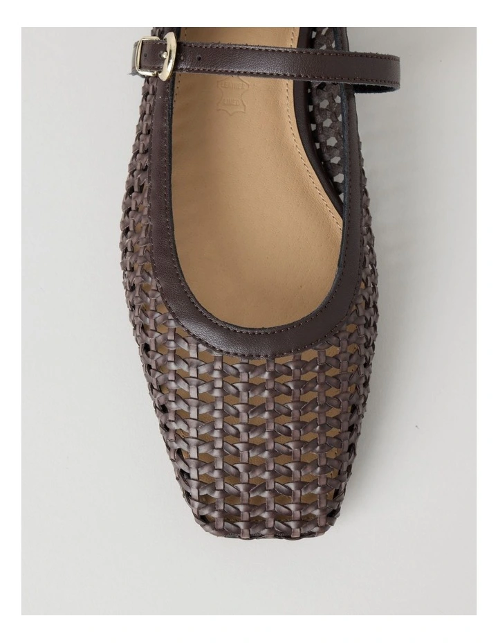 Nicole Flat Shoes in Chocolate image 5