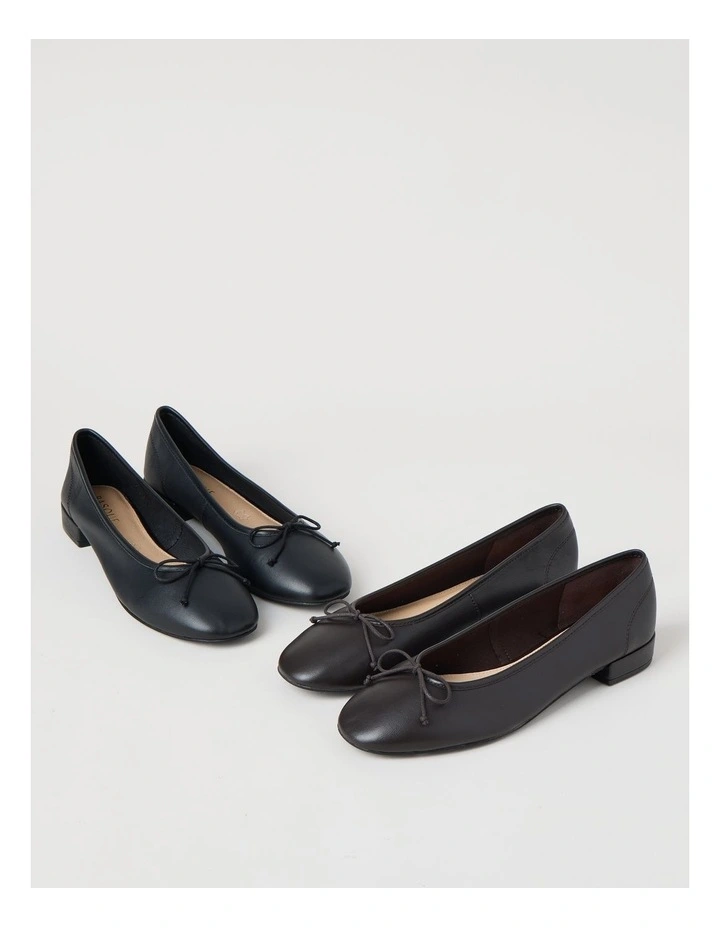 Olivia Flat Shoes in Chocolate image 6