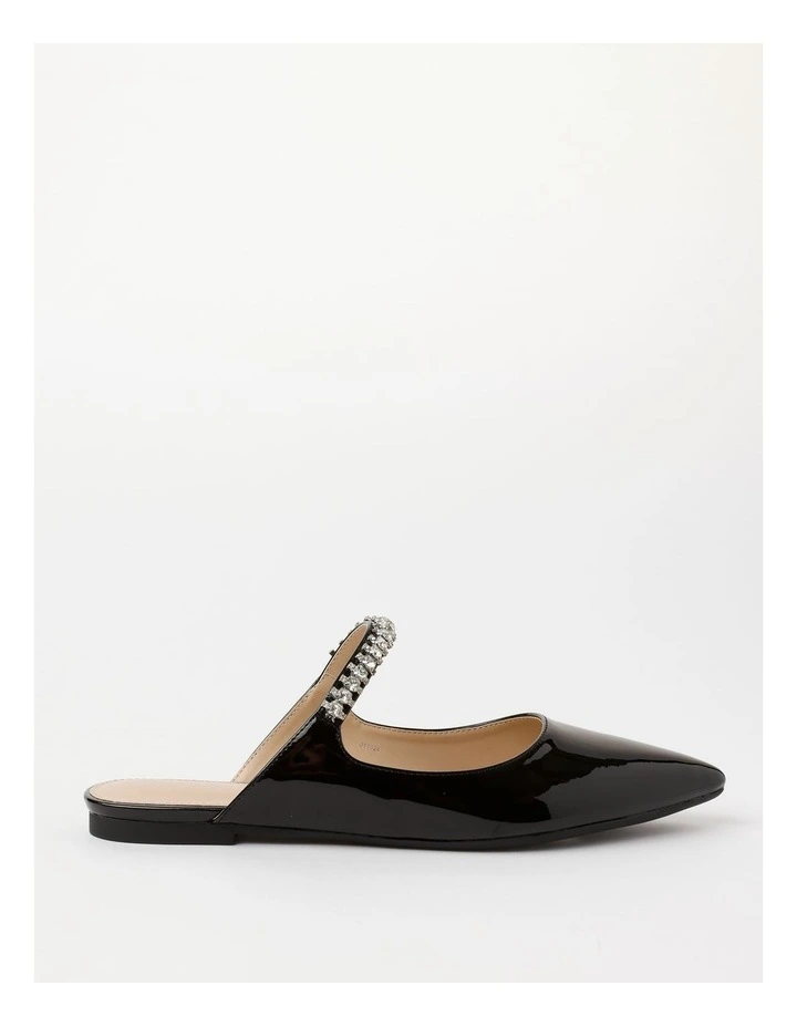 Sofia Flat Shoe in Ivory Black image 1