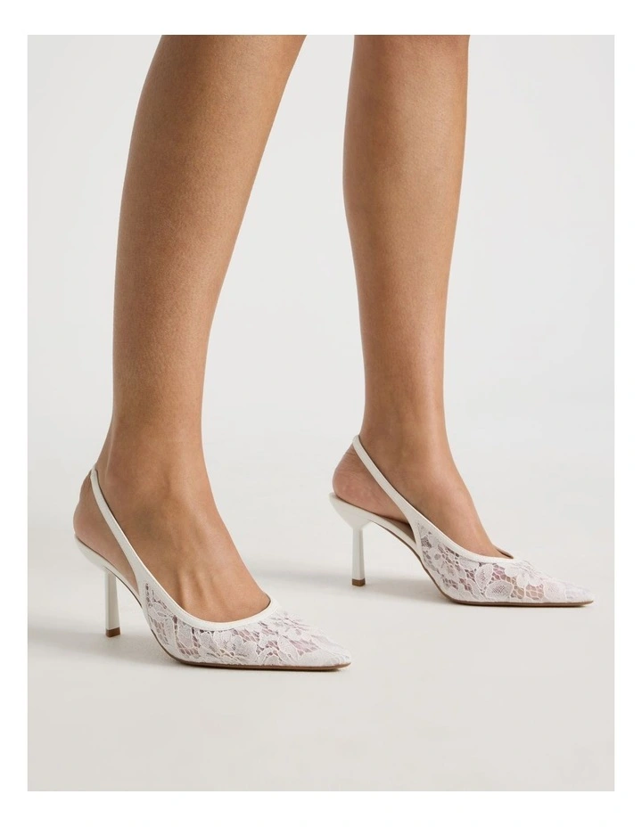 Tiziana Heeled Shoes in White image 2